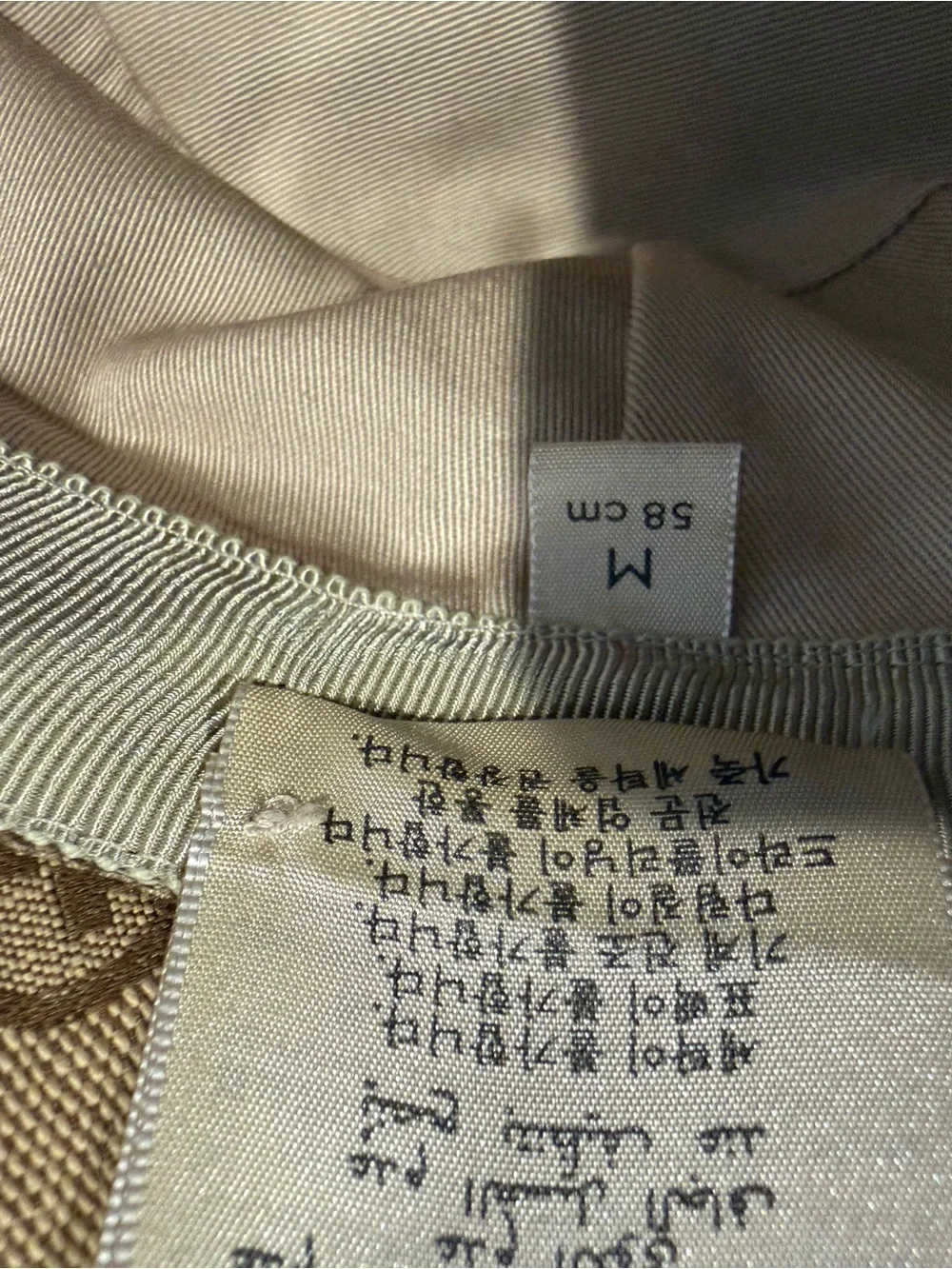 Gucci Brown GG Canvas Bucket Hat with Double G Logo